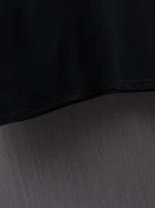 Manfinity EZcore Men T-Shirts Fit Hooded Short Sleeve Graphic Tee Casual Summer Polyester - Black - View 4