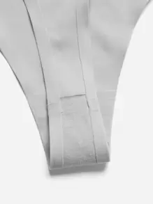 4 条装纯色简约性感内裤 - 彩色 - 查看 4