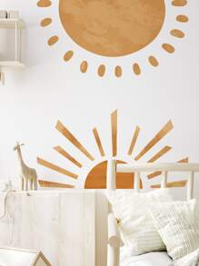 3 piezas Pegatina de pared con patrón de sol - Multicolor - Ver 6