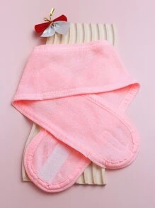 1pc Hook And Loop Hairdressing Hair Band - Pink - View 1