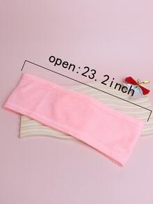 1pc Hook And Loop Hairdressing Hair Band - Pink - View 4