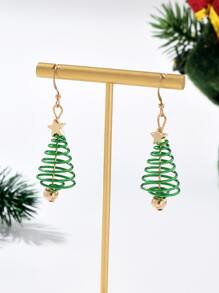 聖誕樹耳墜 - 綠色 - 查看 5