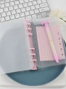 2pcs Simple Clear Loose-leaf Bag - Clear - View 2