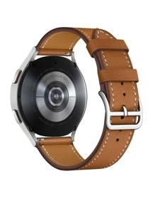 时尚表带 20/22/24 毫米兼容三星 Galaxy Watch 5/Pro/4/Classic 44 毫米 40 毫米 Active 2/3/S3/华为 Gt-2-Pro 手链手表 4 表带运动复古表带不锈钢扣手表配件（棕色）作为学生返校礼物 - 棕色 - 查看 2