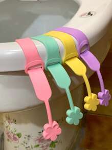 1pc Random Color Toilet Seat Lifter - Multicolor - View 1