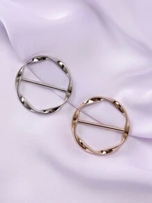 2pcs Versatile Adjustable Hijab Clip - Gold - View 10