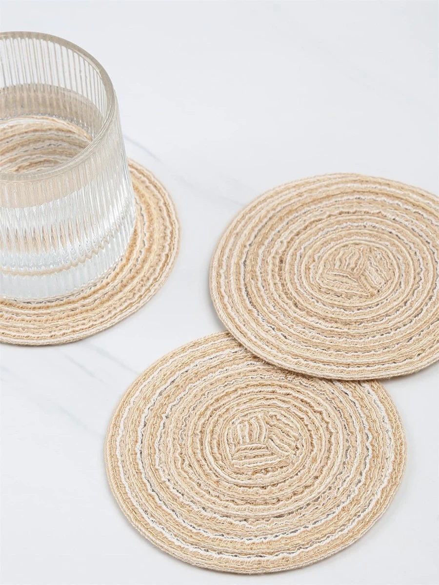 Madebyblanc 4 cái Coaster Màu Rắn - Nhiều màu - Xem 1