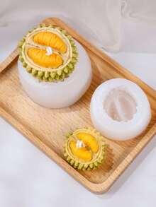 1pc Durian Design Silicone Candle Mold - White - View 8