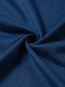 INAWLY Floral And Galaxy Print Tee - Blue - View 3