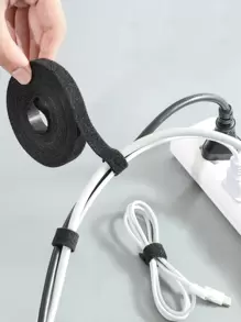 Băng dính Móc và Vòng, Độ bền cao, Chống thấm thời tiết & Chống nước - Băng dính Móc và Vòng hai mặt bằng nylon tự dính màu đen - Lý tưởng cho Gia đình, Văn phòng & Đồ thủ công DIY - màu đen - Xem 1