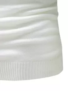 Manfinity Homme Men Colour Block Cable Knit Jumper - Dark Green - View 3