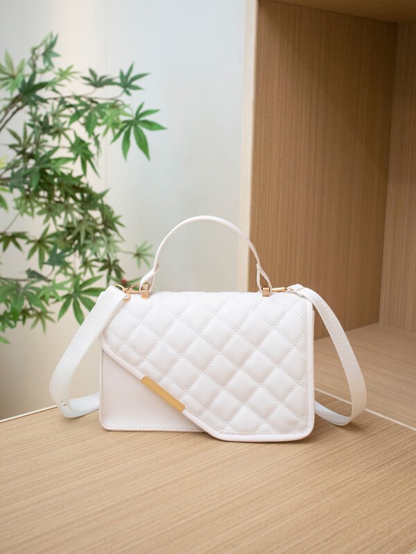 Bolso De Asa Tejida Bordada