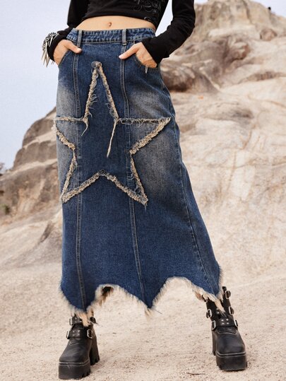 【WOOHWA】FRINGE DENIM SKIRT PANTS Amazon.com: Jowowha Girl's Denim Skirt Fashion Girls School
