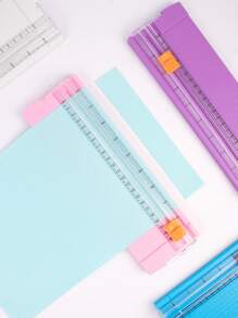 Cortador de papel pequeño: perfecto para proyectos de oficina, manualidades y bricolaje - Multicolor - Ver 2