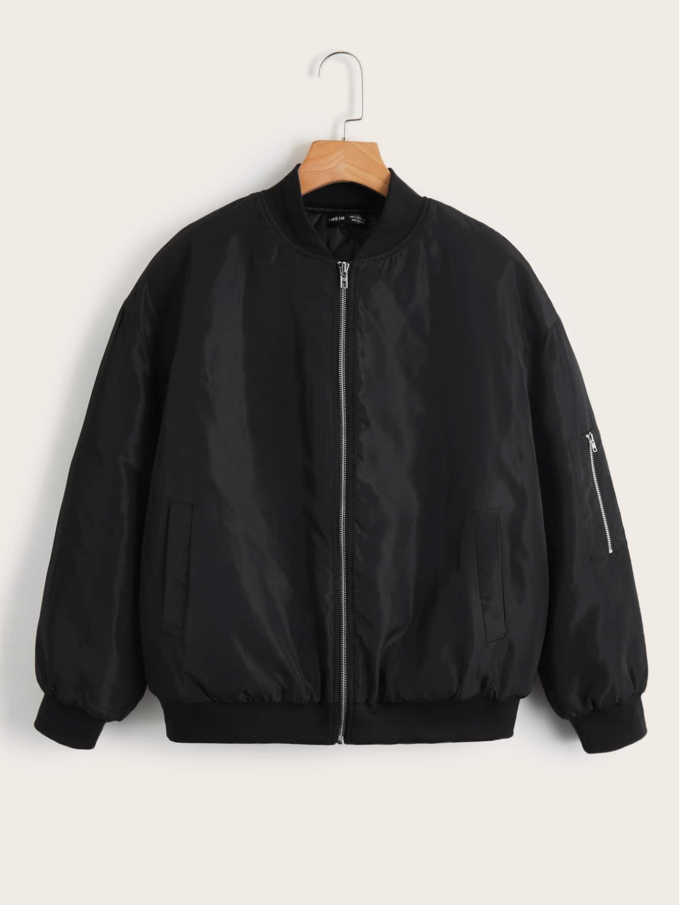Plus Size Zip Up Padded Coat Winter Fall Autumn