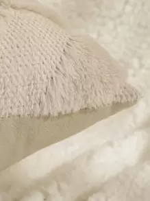 1入組幾何樣式靠墊套不附帶墊芯 - 米色 - 查看 3