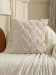 1入組幾何樣式靠墊套不附帶墊芯 - 米色 - 查看 5