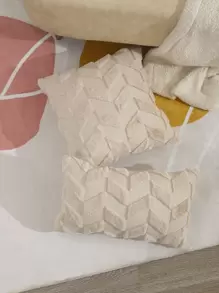 1入組幾何樣式靠墊套不附帶墊芯 - 米色 - 查看 8