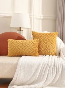 Miater 1 szt. Solidna poszewka na poduszkę bez wypełniacza - Żółty - Zobacz 4