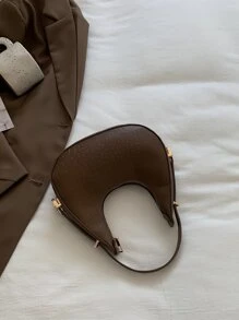Impermeable, liviano, informal de negocios Bolso hobo de moda de color sólido Bolso con asa superior en relieve de cocodrilo Monederos con estilo en forma de media luna Mini bolso en relieve de cocodrilo para niñas adolescentes, mujeres, estudiantes universitarios, novatos y trabajadores de cuello blanco Perfecto para oficina, universidad, trabajo, negocios, viajes diarios, al aire libre, Viajes, Salidas