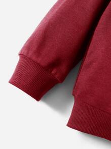 SHEIN Toddler Boys Letter Graphic Sweatshirt