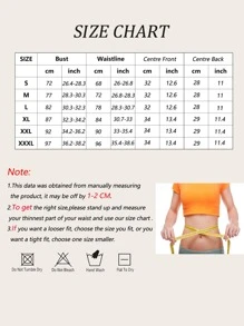 Sports Outdoor Synthetic Rubber Abdominal Belt Shapewear Waist Trainer Corset - Black - View 3