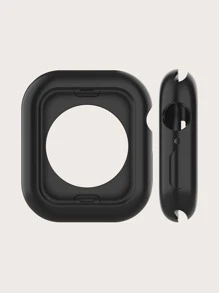 Silicone Case Compatible With Apple Watch - Black - View 3