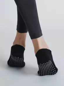Sports Outdoor 1pair Non-Slip Yoga Socks With Double Straps, Suitable For Pilates, Fitness, Jumping Rope And Other Indoor Sports