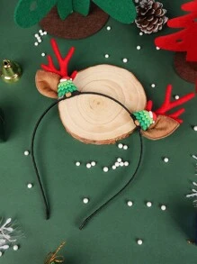 Diadema Navidad cornamenta & con diseño de árbol - Multicolor - Ver 1