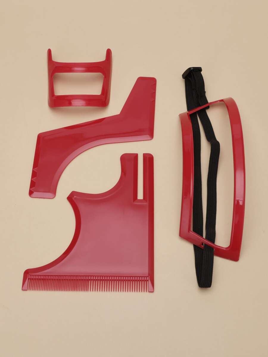 4pcs Men Mustache Care Tool - Multicolor - View 1