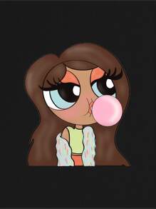 Tay Mills Figure Graphic Drop Shoulder Sweatshirt - Black - View 2