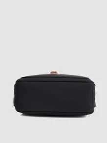 Ba lô Nữ Khối Màu Có thể điều chỉnh được Mát mẻ - màu đen - Xem 7