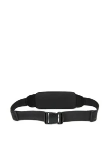 Mini Men Patch Decor Waist Bag Chest Bag - Black - View 2