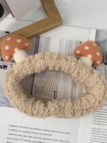 ROMWE Fairycore Băng đô Tắm màu trơn - Lạc đà - Xem 2