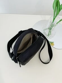 Hombres Bolso bandolera mini minimalista - Negro - Ver 5