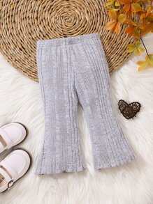 Đồ dưới đáy Bé Gân đan màu trơn - Màu Xám nhạt - Xem 2