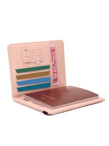 CHARM INFINITE Hộp đựng hộ chiếu hình máy bay & chữ cái - Hồng - Xem 3