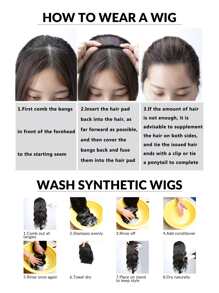 1 pieza Almohadilla de peine esponjoso para el cabello - Light Brown - Ver 4