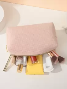 Solid Makeup Bag Makeup Bag Makeup Pouch Skincare Bag Toiletry Bag Packing Cubes, Travel Essentials Cruise Essentials Dorm Essentials, Wedding Bridesmaid Gifts, Mom Gifts, Birthday Gifts, Gifts For Friends And Teachers, Home Decor, Bathroom Living Room Bedroom Decor, Bathroom Organizer, Jewelry Organizer, Lip Oil Organizer, Nail Polish Organizer Storage Makeup Organizer Makeup Case, Makeup Bag, Travel, Makeup Pouch, Bag, Make Up Pouch, Travel Essentials, Makeup Bags, Travel Essential, Small Makeup Bag - Dusty Pink - View 2