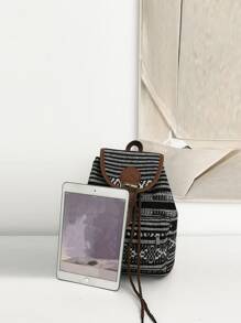 Khóa trang trí túi Túi nắp phía trước Ba lô đi học cho sinh viên tốt nghiệp, cô gái tuổi teen, sinh viên năm nhất, sinh viên năm hai, trung học cơ sở và trung học phổ thông, đại học và trung học phổ thông, hoàn hảo cho hoạt động ngoài trời, du lịch và quay lại trường học - Đen và trắng - Xem 7