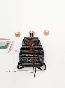 Khóa trang trí túi Túi nắp phía trước Ba lô đi học cho sinh viên tốt nghiệp, cô gái tuổi teen, sinh viên năm nhất, sinh viên năm hai, trung học cơ sở và trung học phổ thông, đại học và trung học phổ thông, hoàn hảo cho hoạt động ngoài trời, du lịch và quay lại trường học - Đen và trắng - Xem 6