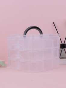 1 hộp đựng đồ trang điểm ba tầng rõ ràng - Trong sáng - Xem 1