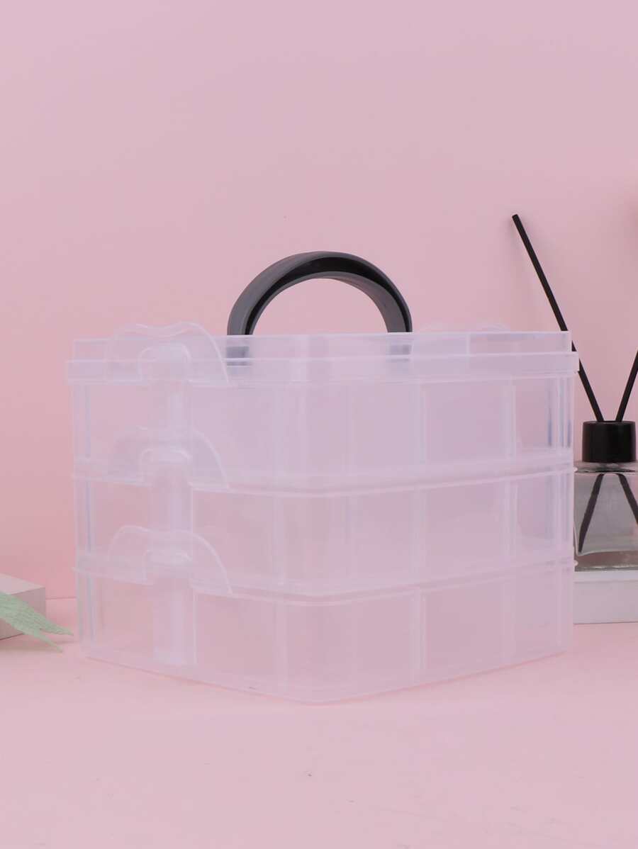 1 hộp đựng đồ trang điểm ba tầng rõ ràng - Trong sáng - Xem 1