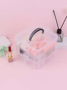 1 hộp đựng đồ trang điểm ba tầng rõ ràng - Trong sáng - Xem 2