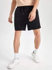 GENTILAND Hombres Shorts de cintura con cordón