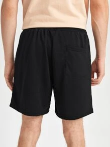 GENTILAND Hombres Shorts de cintura con cordón