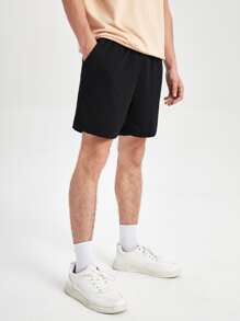 GENTILAND Hombres Shorts de cintura con cordón