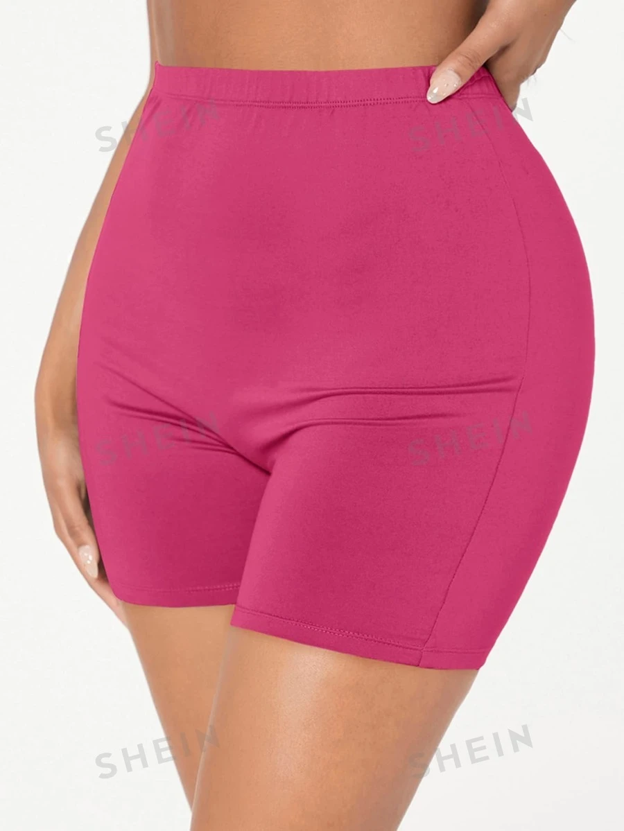 SHEIN EZwear Shorts biker de talle alto