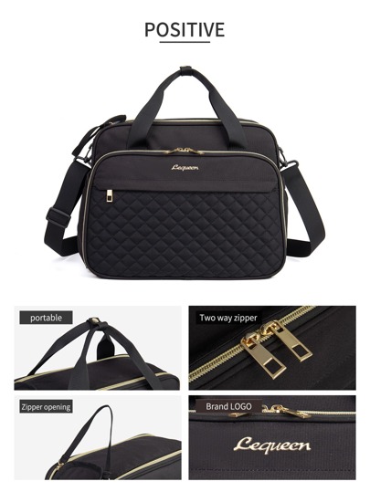 LEQUEEN 1pc Oxford Cloth Large Capacity Diaper Bag, Multifunctional Maternity Handbag, Crossbody Bag, Suitable For Travel And Storage