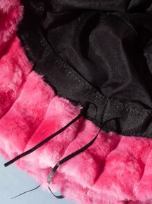 Sombrero Sólido De Cubo Esponjoso Para Calle - Rosa Fucsia - Ver 3